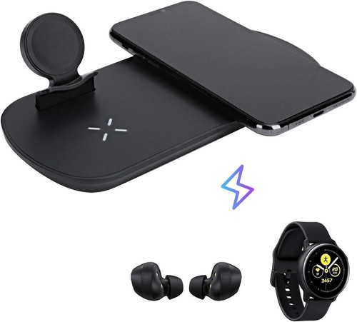 3 IN 1 Wireless Charging Station For Samsung Watch Active 1,2, Samsung Buds - Photo 3/11