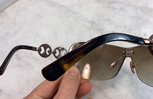 GUCCI GG 2772/S CBXIS 74 01 105 Rimless Gradient Sunglasses W/ Case Vintage - Picture 7 of 24
