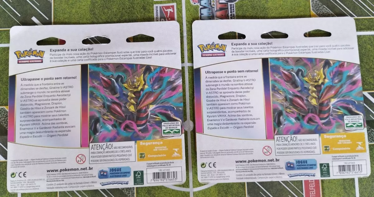 Pokémon Sword & Shield LOST ORIGIN 4-Pack Blister PORTUGUESE