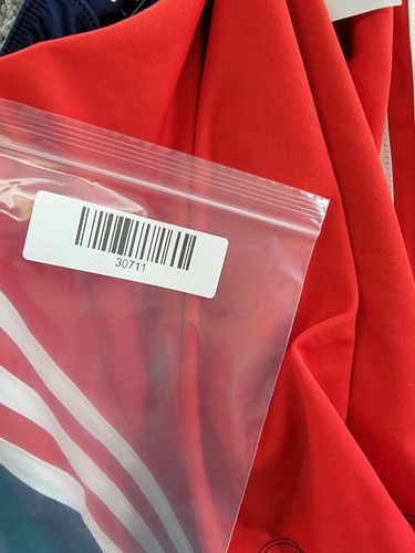 adidas Elastic Waistband 3-Stripes Activewear Skort Big Girls L 14 Navy/Red - Picture 14 of 14