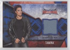 2017 Topps WWE Women's Division Mat Relics Blue 6/25 Tamina Snuka #MR-TAM 0hd6