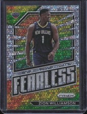 2022-23 Panini Prizm #19 Zion Williamson Fearless Prizms Fast Break