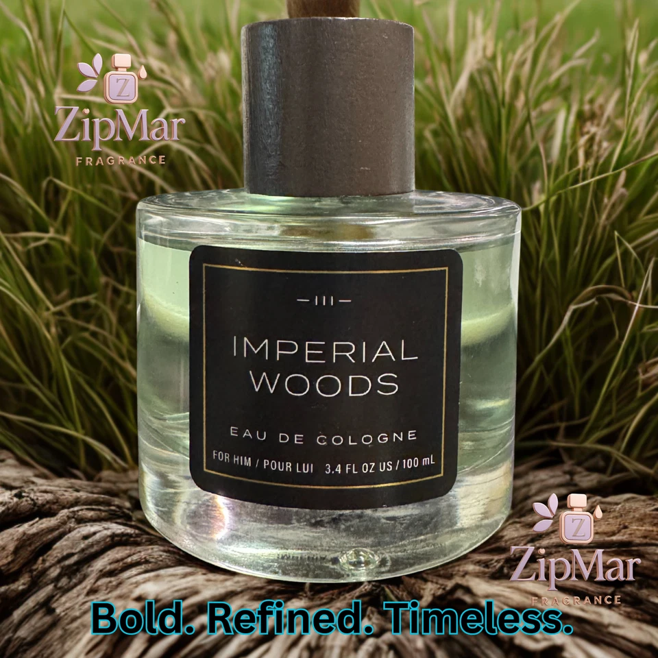 Imperial Woods Eau de Cologne para Homens Tru Fragrance 3,4 fl oz. Clássico novo em folha - Imagem 4 de 4