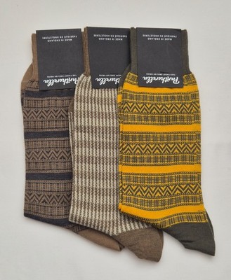 Pantherella Socken x 3 Paar Wollmischung Größe 7,5-9,5