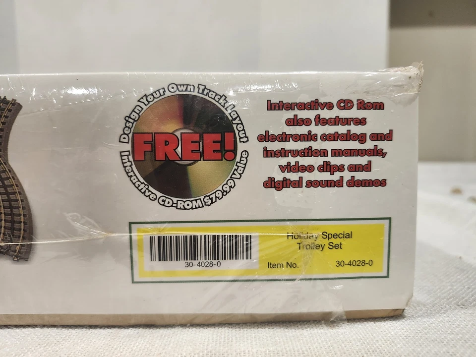 RAIL KING HOLIDAY SPECIAL TROLLEY SET - MTH 30-4028-0 *SEALED NIB* 1:48 RARE - Image 4 of 4