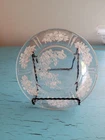 Vintage 1930s Federal Depression Glass Sharon Pink Cabbage Rose Saucer 6" inch