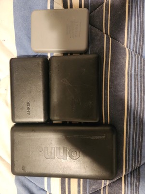 4 Battery Charger Tested.ONN 2000, Anker Dual Charge/Power Core, Sixthgu S2122