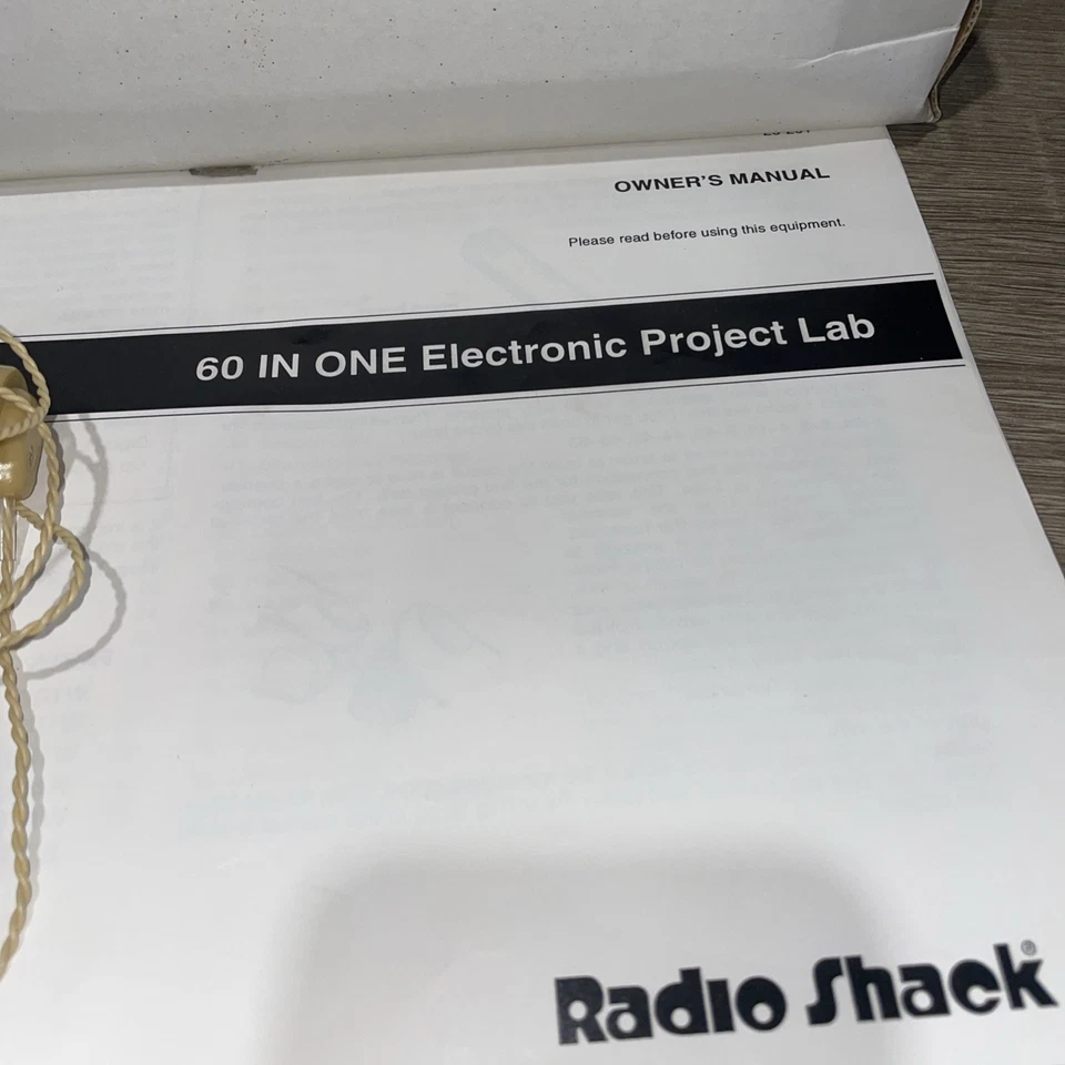 Radio Shack Science Fair 60 In One Electronic Project Lab Bonus Item For Free - Image 3 of 4