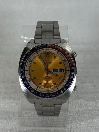 Vintage Seiko Pouge Automatic Chronograph 6139-6002 Watch