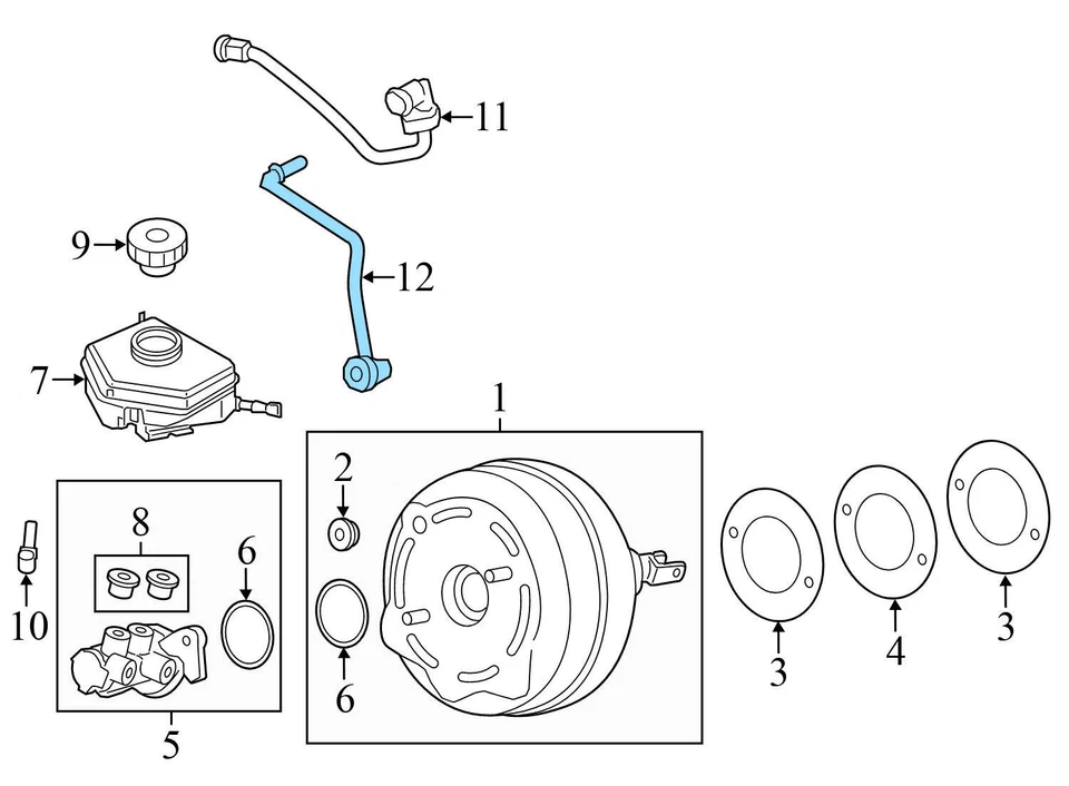 BMW 335I GT XDRIVE 2014-2016 - Manguera de vacío de refuerzo de freno / línea 7613026 Foto 3 de 4