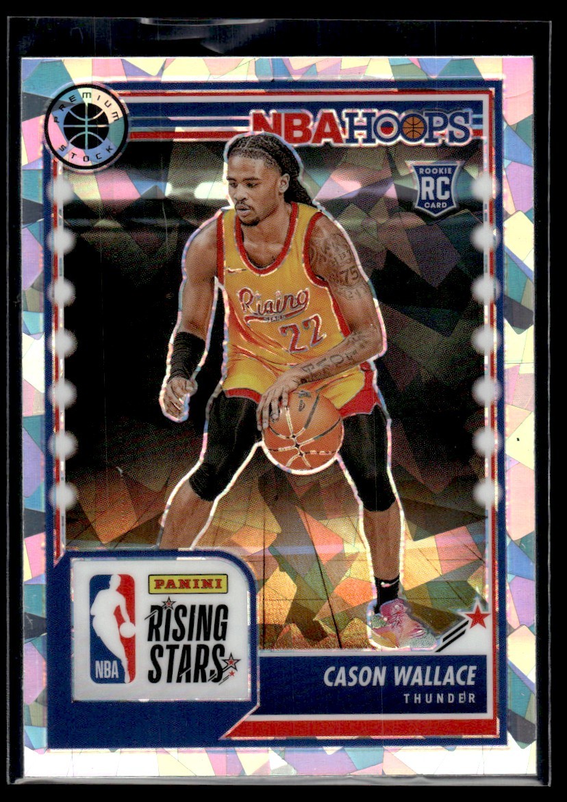 2023-24 Hoops Premium Stock Ice Cason Wallace Oklahoma City Thunder #281