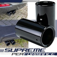Schwarz Edelstahl Auspuffblende Endrohr f�r BMW 3er F30 325d 330d 1er F20 125d