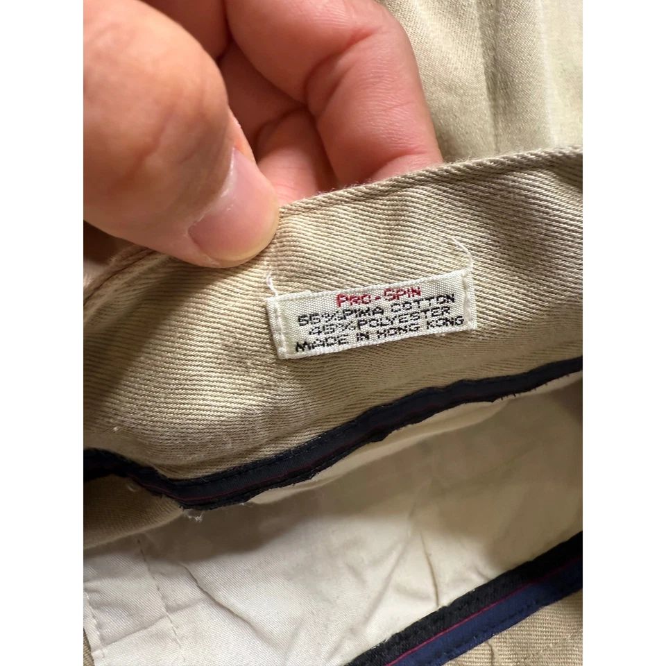 Pantalones de golf Callaway plisados caqui mezcla de algodón Pro-Spin 38x32 Foto 3 de 4