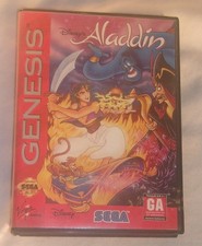 VIDEO GAME CASE ONLY FOR SEGA GENESIS DISNEY'S ALADDIN