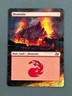 Mountain #286 MTG Aetherdrift Hand Painted Borderless Extended Full Altered Art