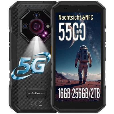 Ulefone Armor X32 Pro 16GB+256GB Outdoor Smartphone 5G Handy Android 14 NFC GPS