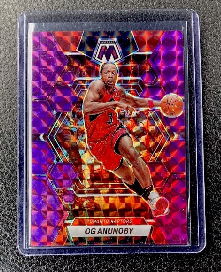 2022-23 Panini Mosaic Basketball - OG Anunoby #136 Purple Mosaic Prizm /99