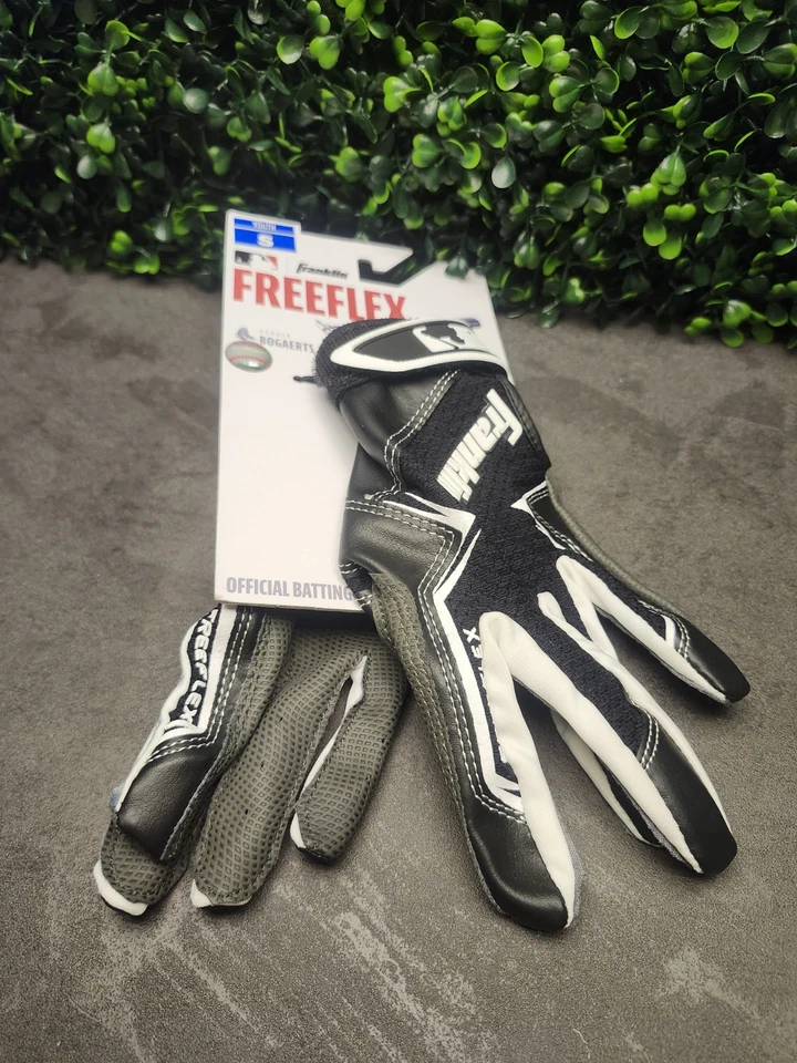 NUEVO Guantes de Bateo Franklin Freeflex Juveniles Pequeños Blanco Gris Negro Foto 4 de 4