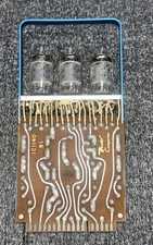 Bendix G-15 Computer "BI” Buffer Inverter Blue Handle Board w/ Three 5965 Tubes
