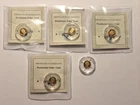 5 - U.S. PRESIDENTS .5 GRAM 14K (.585) GOLD LIBERTY COINS OBAMA JEFFERSON REAGAN