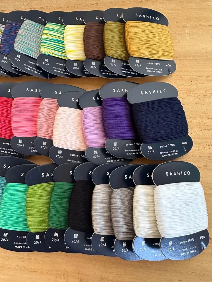 Japanese Sashiko Thread Set 37Colors Embroidery Sewing Daruma  Quilting - Image 3 of 4
