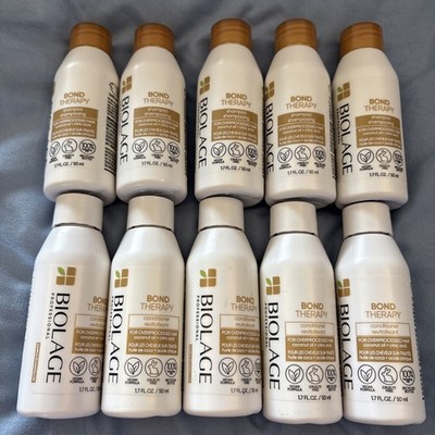 LOT OF 10 Matrix ~ BIOLAGE Bond Therapy ~ 5 Shampoo and Conditioner Travel Sets