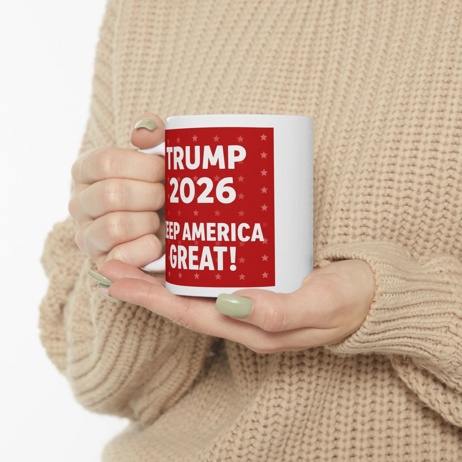 Red Donald Trump 2026 Keep America Great - Patriotic Coffee Mug