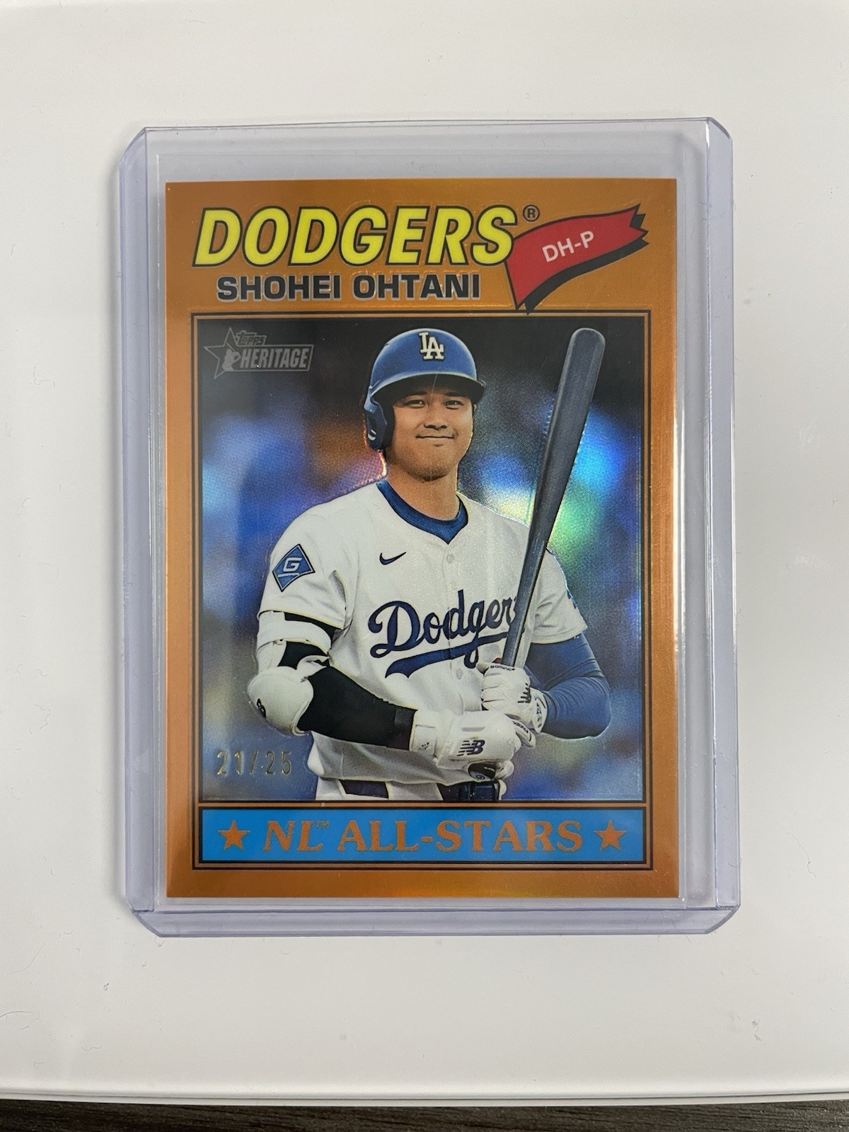 2026 Topps Heritage Chrome Orange Shohei Ohtani #21/25 (290) Dodgers