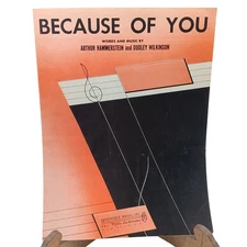 Vintage Sheet Music, Because of You by Arthur Hammerstein and Dudley Wilkinson