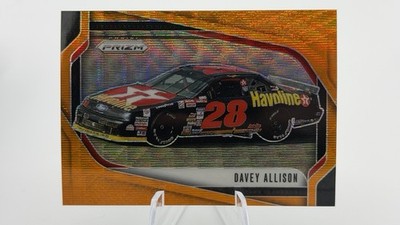 2025 Panini Prizm - Rides Davey Allison #104 Orange Wave Prizm /125