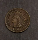 1901  Indian Cent VF Details Lot F 797