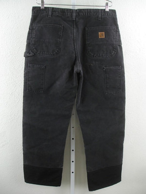 carhartt double knee Black 36×32 Carhartt W.I.P. Double Knee Pant Canvas Black Rinsed