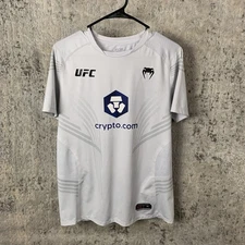 UFC Venum Walkout Jersey Shirt Medium White Fighting Performance Fight Night Men
