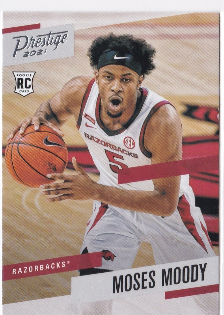 2021 Chronicles Prestige Draft Picks RC Moses Moody #379 Arizona Razorbacks