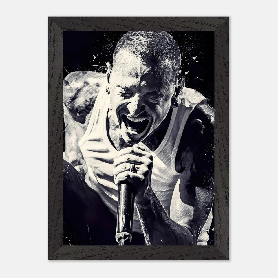 Music Tribute Poster, Chester Bennington Linkin Park Artwork,Rock Fan Wall Decor - Image 2 of 4