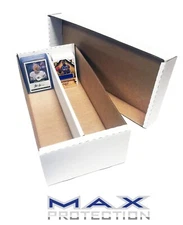 7-Pack • Max Pro Shoe 1600ct Trading Card Storage Box Holds Topload Made in USA