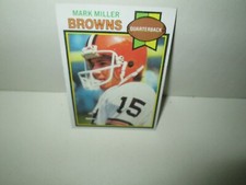 MARK MILLER 1979 FOOTBALL CARD Topps #53 Rookie Rc CLEVELAND BROWNS QB Nm 