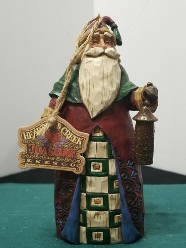 BEAUTIFUL JIM SHORE 2002 HEARTWOOD SANTA CLAUS WITH LANTERN 6" ORNAMENT - Picture 2 of 10