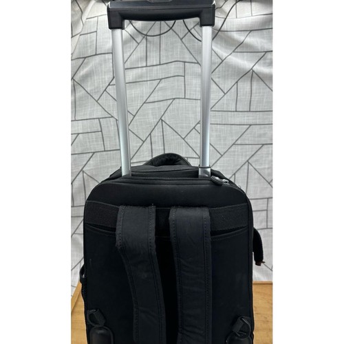 Kipling Sanaa Rolling Backpack Retractable Handle Black Monkey Keychain REPAIRED - Picture 12 of 12