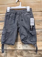 Southpole Little Boy's 100 Cotton Cargo Shorts Dark Gray 3366 F0 A777T