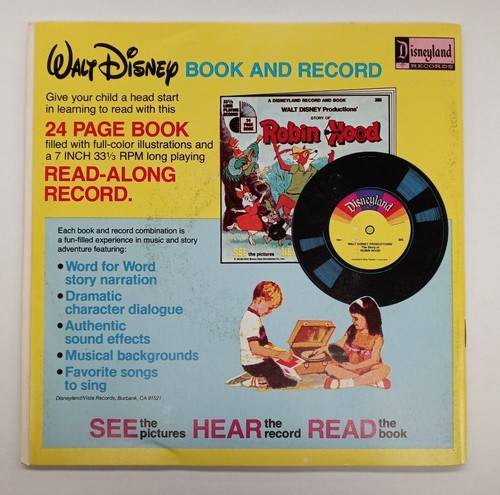 Walt Disney's Dumbo 24 Page Read Along Book & 33 1/3 Record #324 - Picture 2 of 2