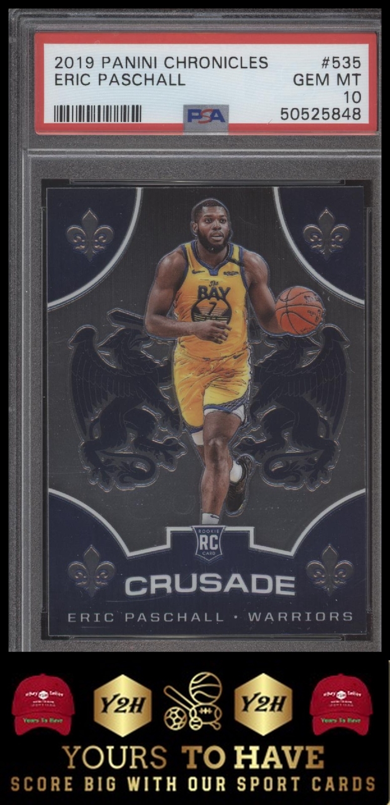 2019-20 Panini Chronicles #535 Eric Paschall ROOKIE PSA 10