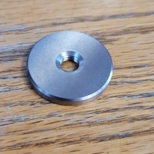 Tungsten Weight 2oz Sliver 5/16" Archery Stabilizer Weight 1.25" Dia.
