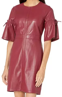 BCBGMAXAZRIA WINE Women's Stretch Faux Leather Bell Sleeve Mini Dress, US 4 | eBay BCBGMAXAZRIA WINE Women's Stretch Faux Leather Bell Sleeve Mini Dress, US 4 | eBay
