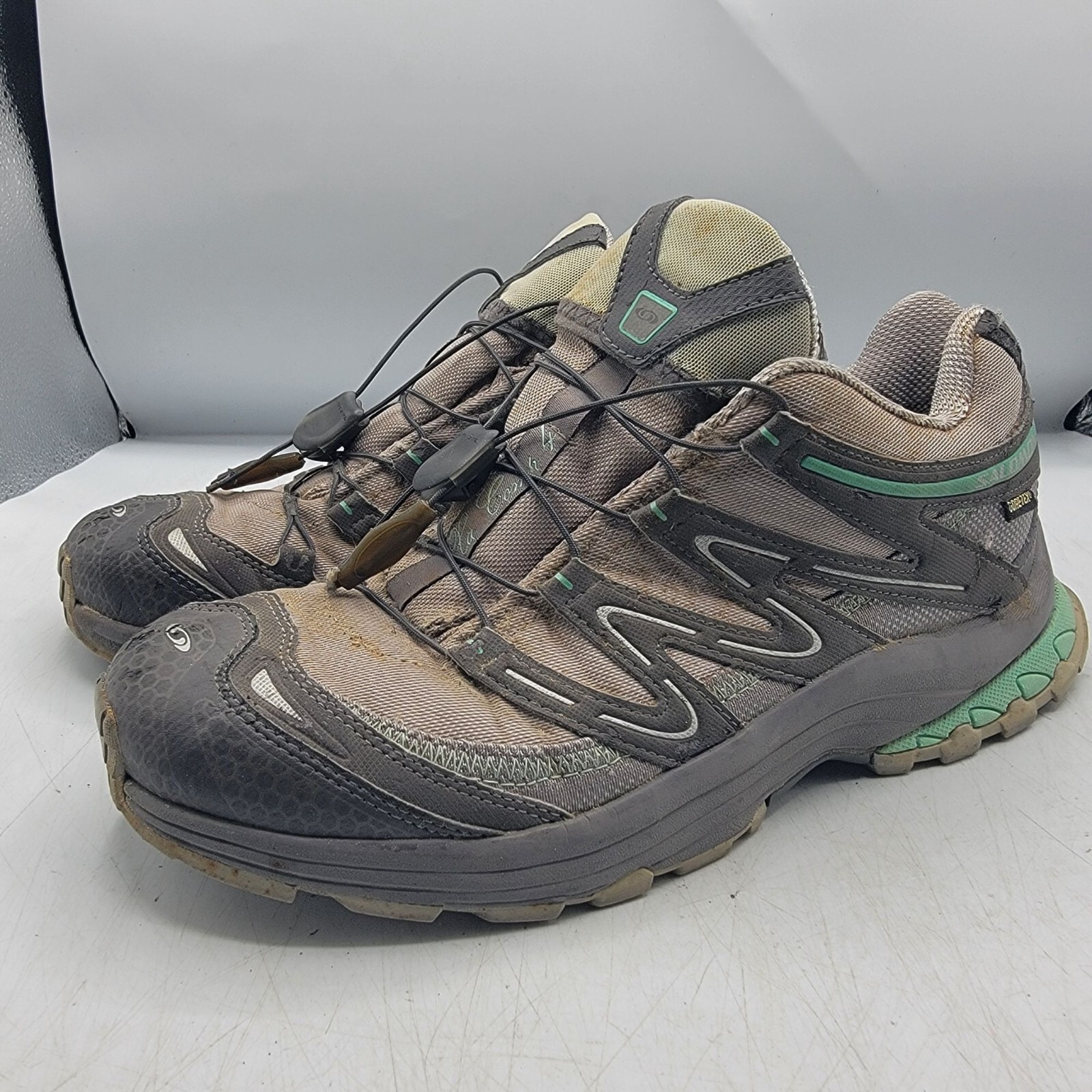 Scarpe Salomon XA Comp 4 SCS da donna taglia 9 grigie Gore Tex trail running escursionismo 104