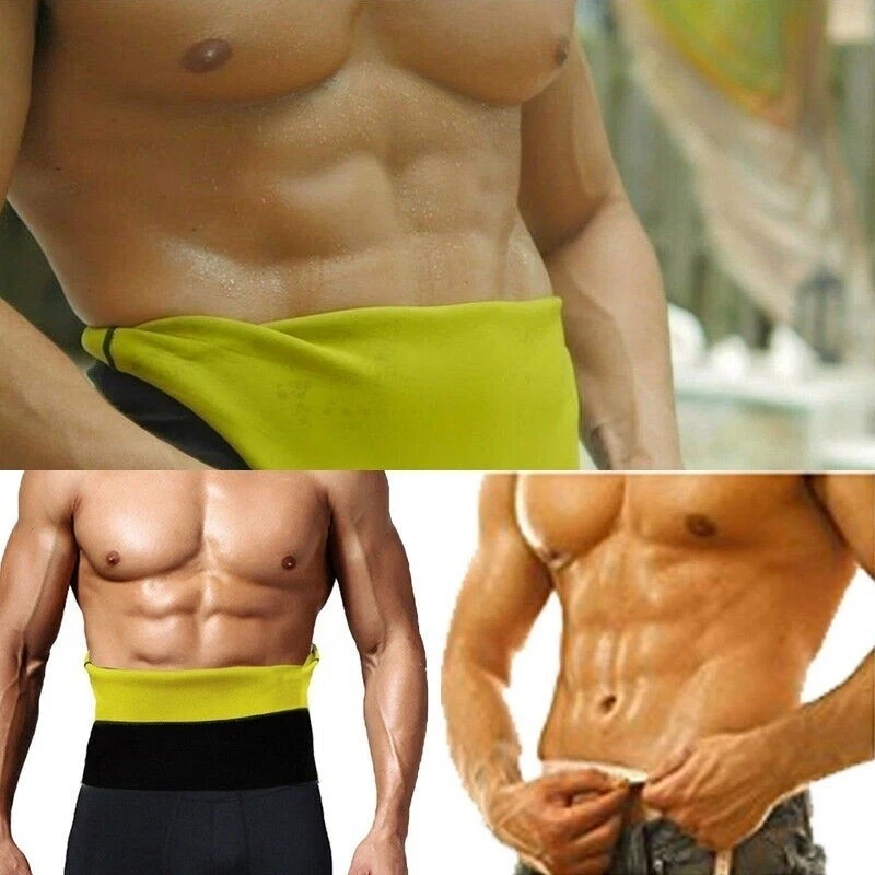 Cinturón de sauna recortador de cintura para hombre sudor modelador corporal quemador de grasa prendas moldeadoras envoltura de banda Foto 4 de 4