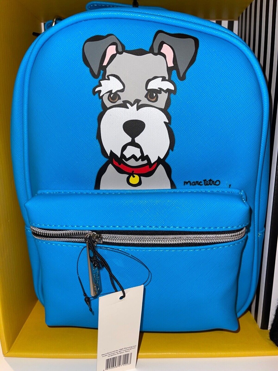 MARC TETRO Schnauzer Blue Mini Back Pack and Black Beanie  display picture 2