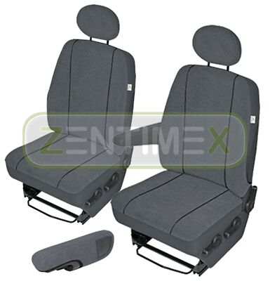 Sitzbezüge Schonbezüge SET EHH für VW T4 Caravelle Stoff dunkel grau