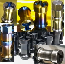 21pcs set 14x1.5 12x1.5 12x1.25 1/2-20 Titanium Wheel Lug Nut Floating Locking