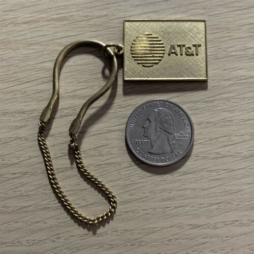 1987 AT&T Telephone Communications Shareholders Meeting FOB Keychain Key Ring - Picture 1 of 2